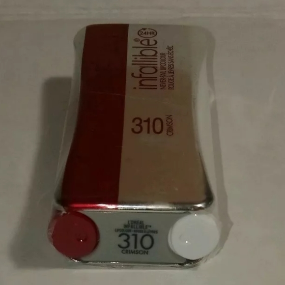 SOLD Loreal Infallible Never Fail Lip CRIMSON Colo - Picture 2 of 4